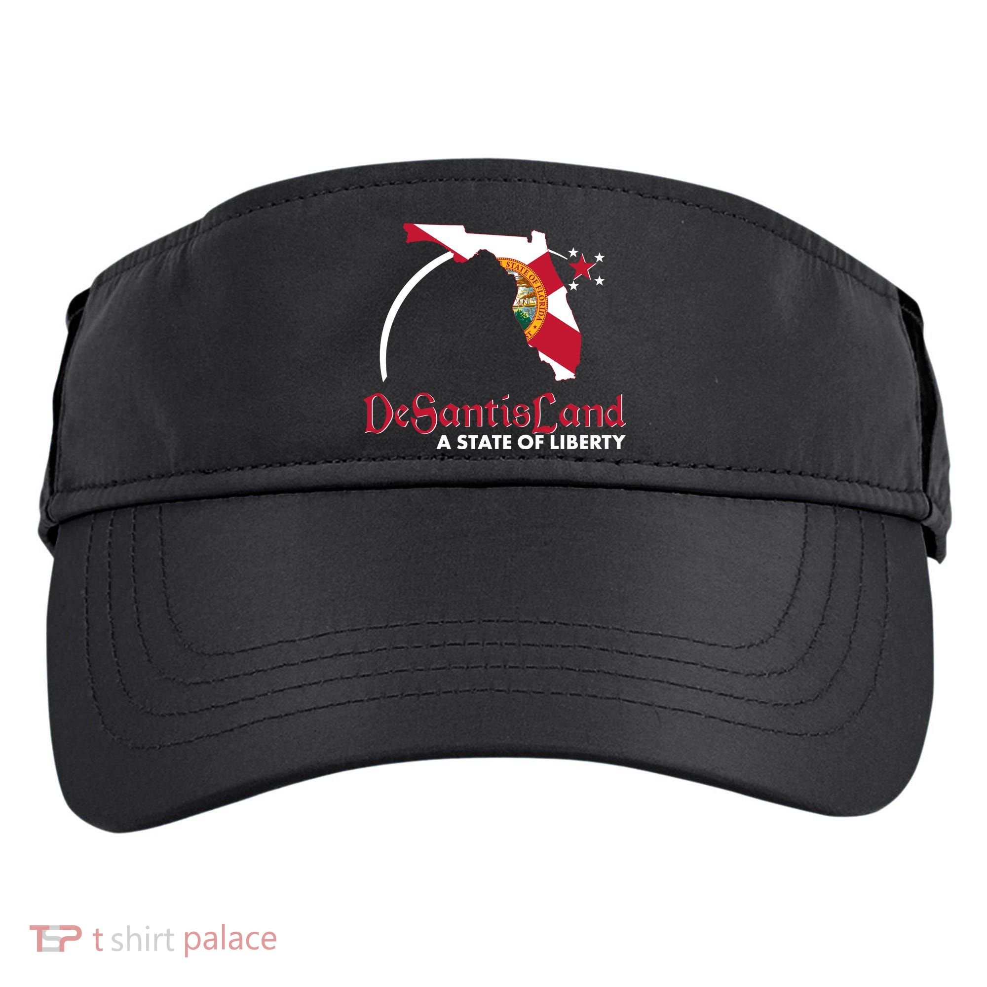 Florida State DeSantisLand A State Of Liberty Adult Drive Performance Visor