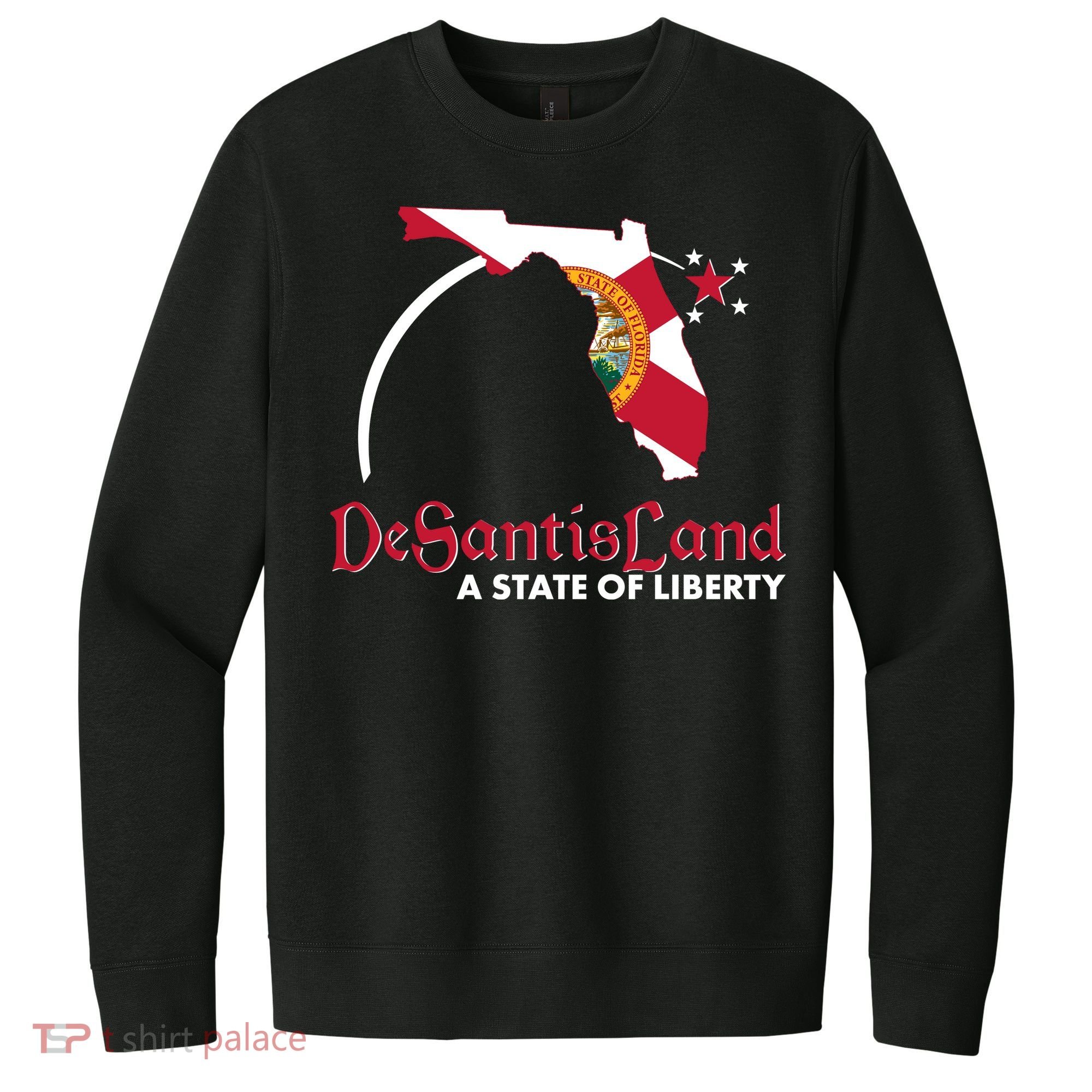 Florida State DeSantisLand A State Of Liberty V.I.T. Fleece Crew Sweatshirt