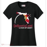 Florida State DeSantisLand A State Of Liberty Women's Cooling Performance Crew T-Shirt thumb 0