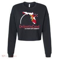 Florida State DeSantisLand A State Of Liberty Cropped Pullover Crew thumb 0
