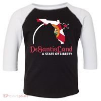Florida State DeSantisLand A State Of Liberty Toddler Fine Jersey T-Shirt thumb 0