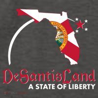 Florida State DeSantisLand A State Of Liberty Vector Backpack thumb 2