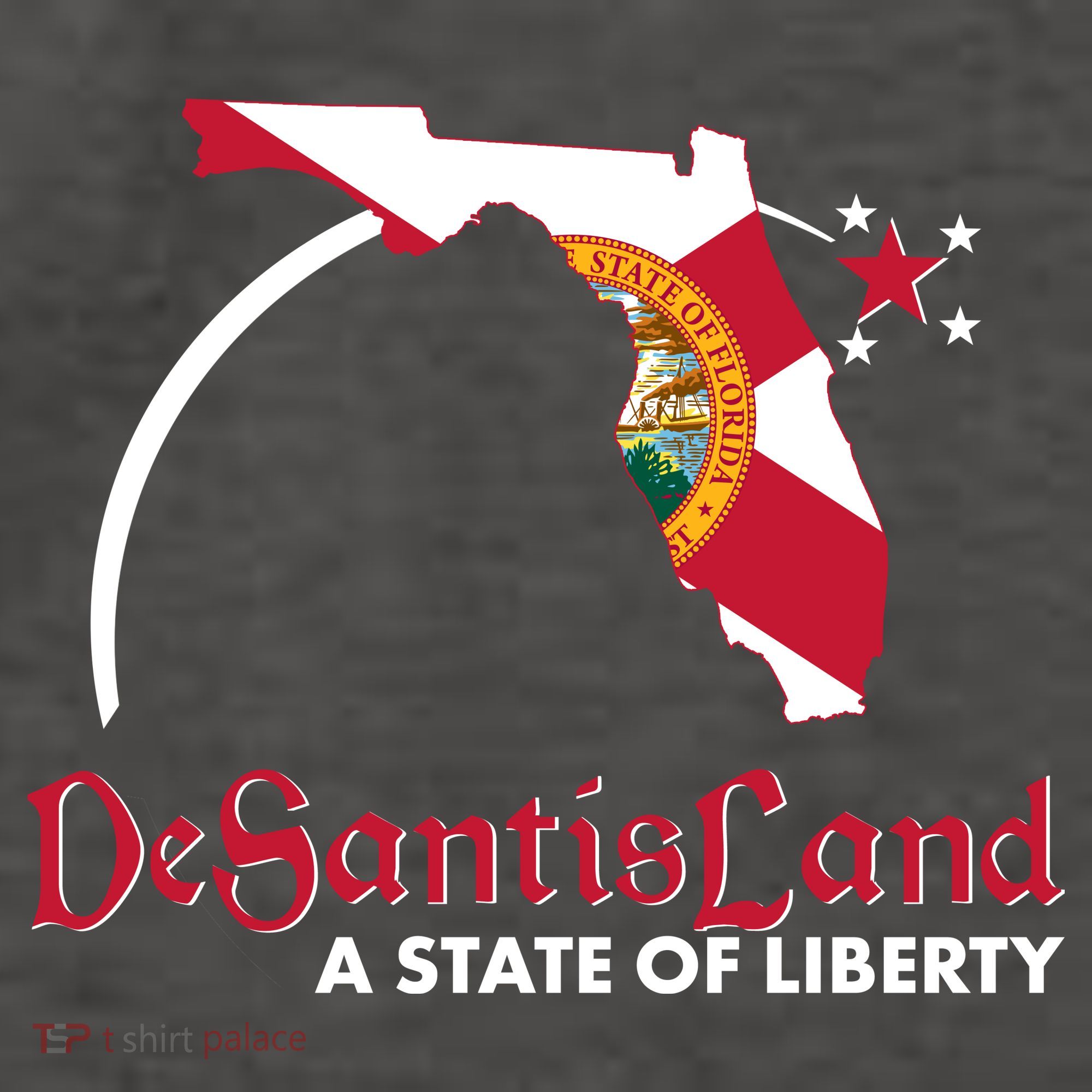 Florida State DeSantisLand A State Of Liberty Vector Backpack