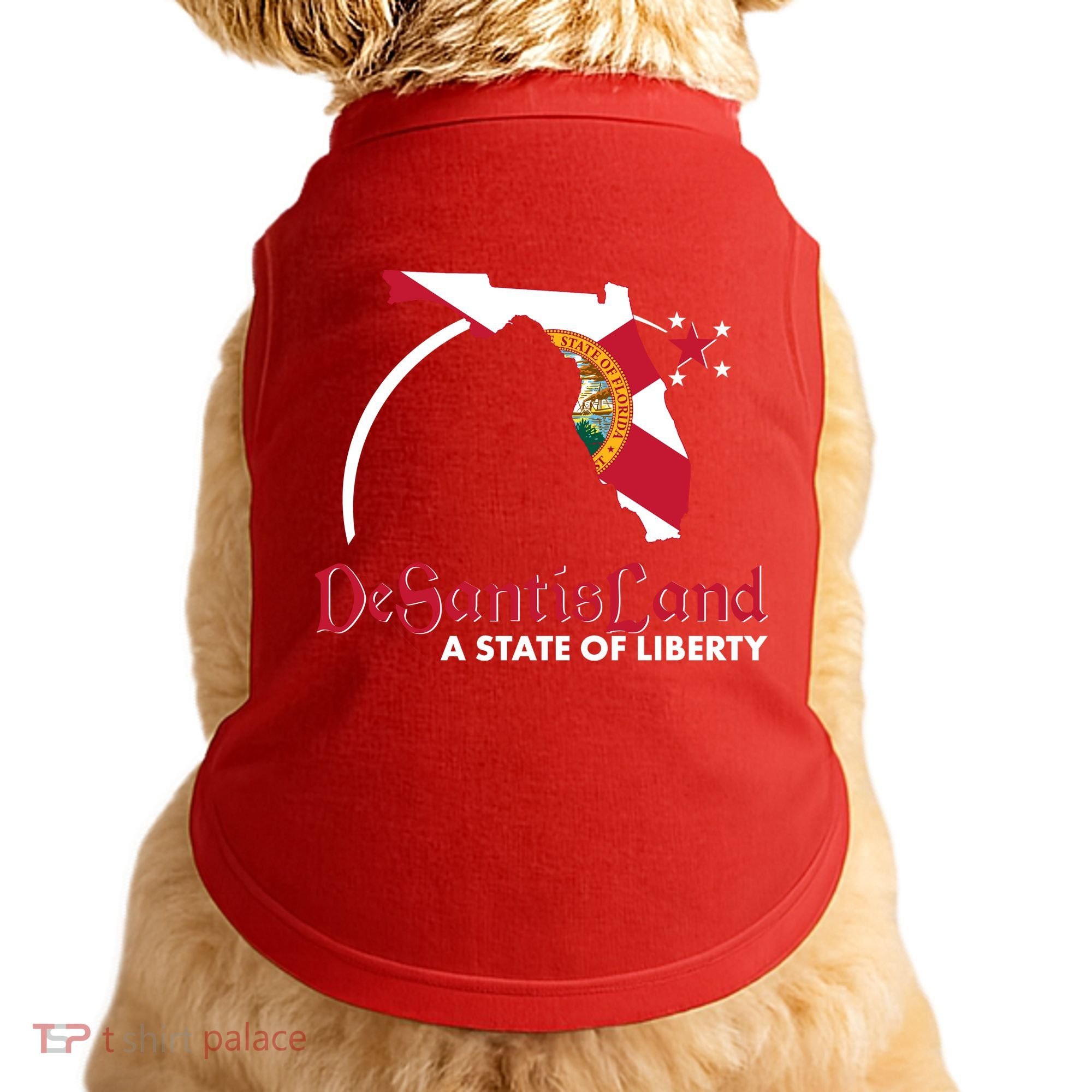 Florida State DeSantisLand A State Of Liberty Doggie Tank