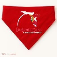 Florida State DeSantisLand A State Of Liberty USA-Made Doggie Bandana thumb 0