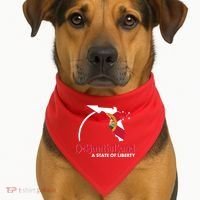 Florida State DeSantisLand A State Of Liberty USA-Made Doggie Bandana thumb 1