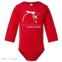 Florida State DeSantisLand A State Of Liberty Baby Long Sleeve Bodysuit thumb 0