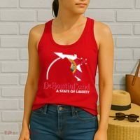 Florida State DeSantisLand A State Of Liberty Women's Tank Top thumb 2
