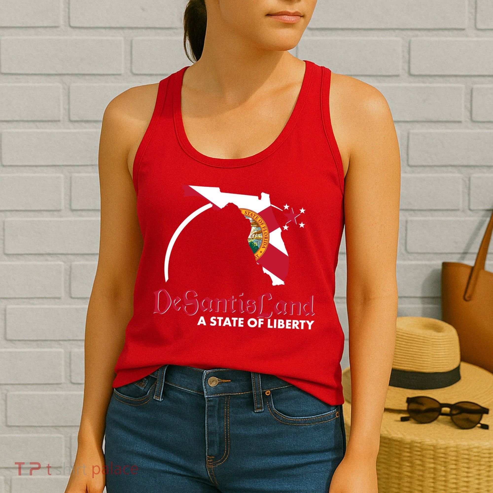 Florida State DeSantisLand A State Of Liberty Women's Tank Top