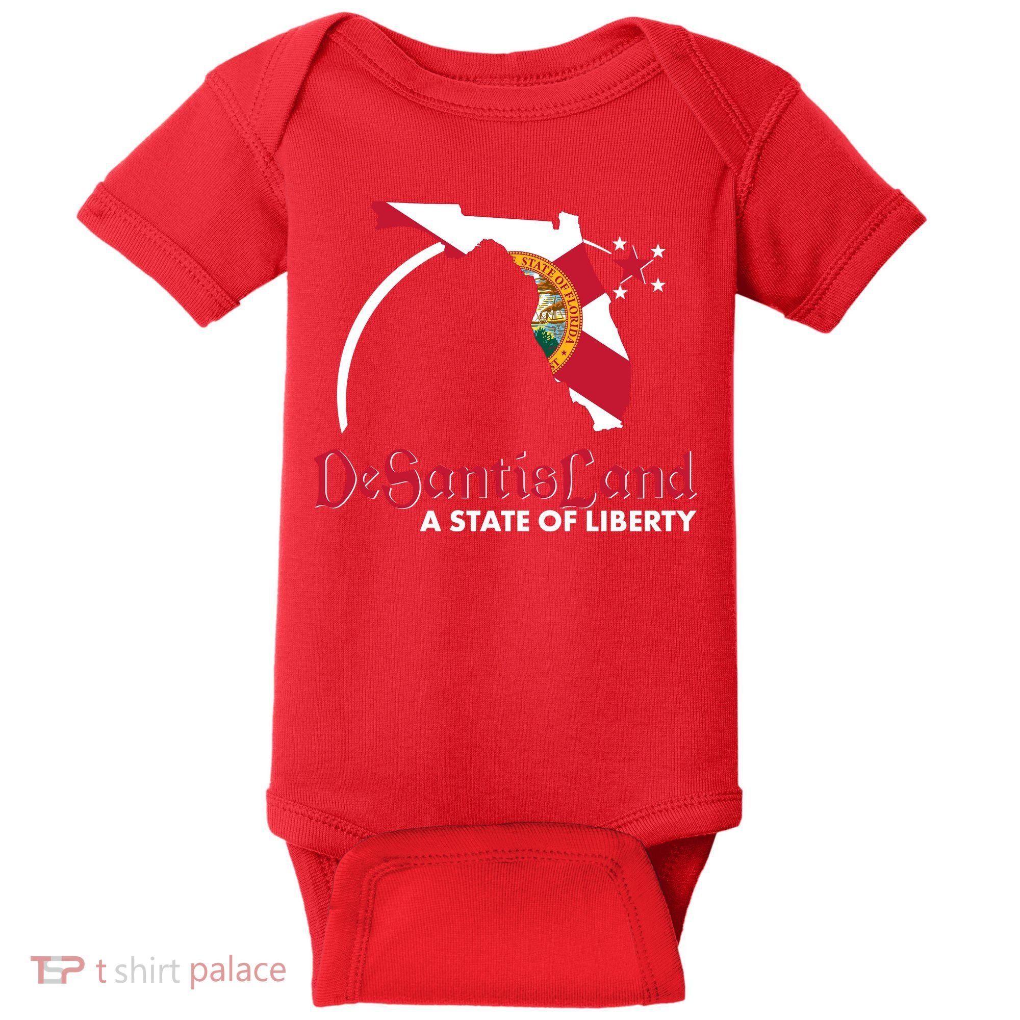 Florida State DeSantisLand A State Of Liberty Baby Bodysuit