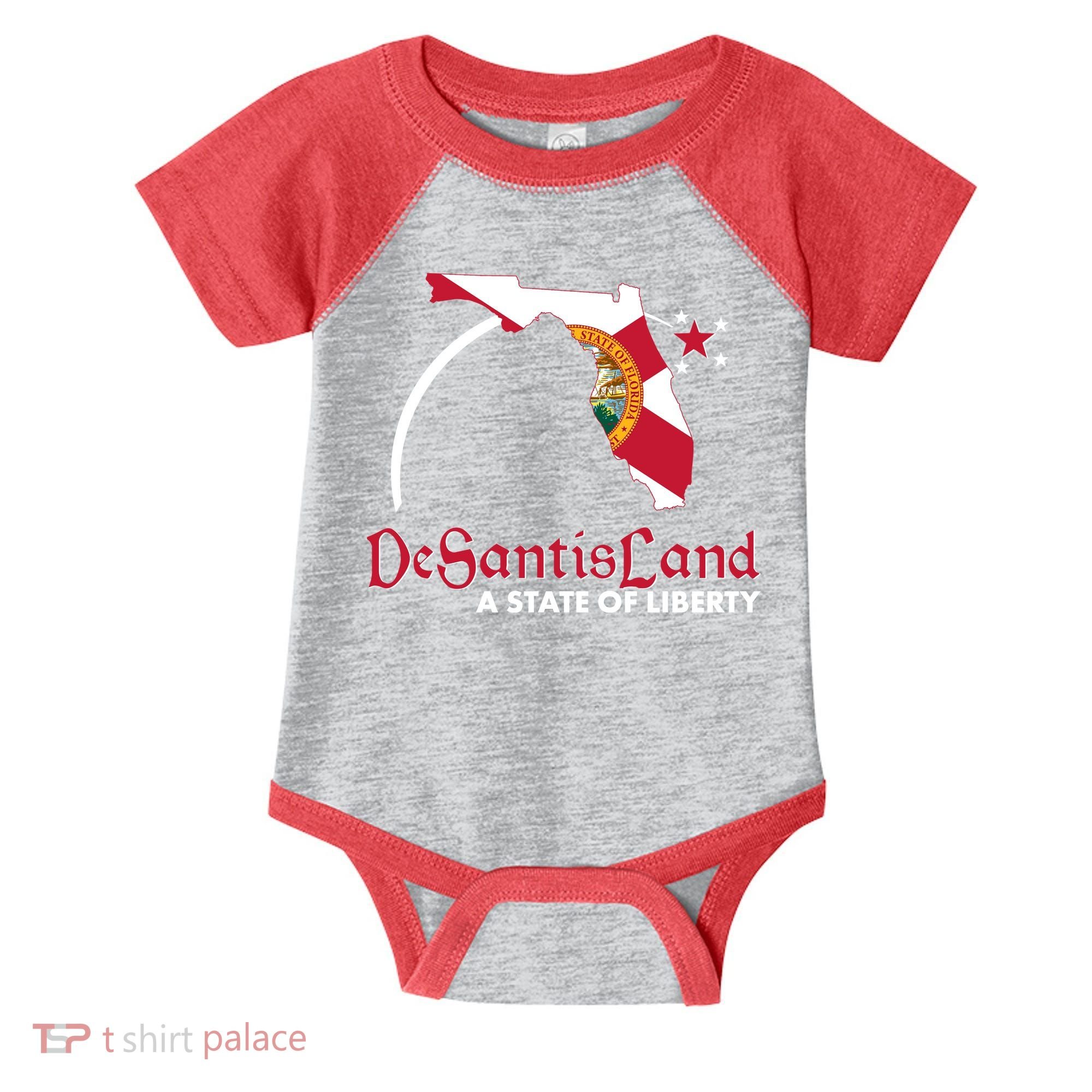 Florida State DeSantisLand A State Of Liberty Infant Baby Jersey Bodysuit