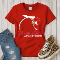 Florida State DeSantisLand A State Of Liberty Women's T-Shirt thumb 3