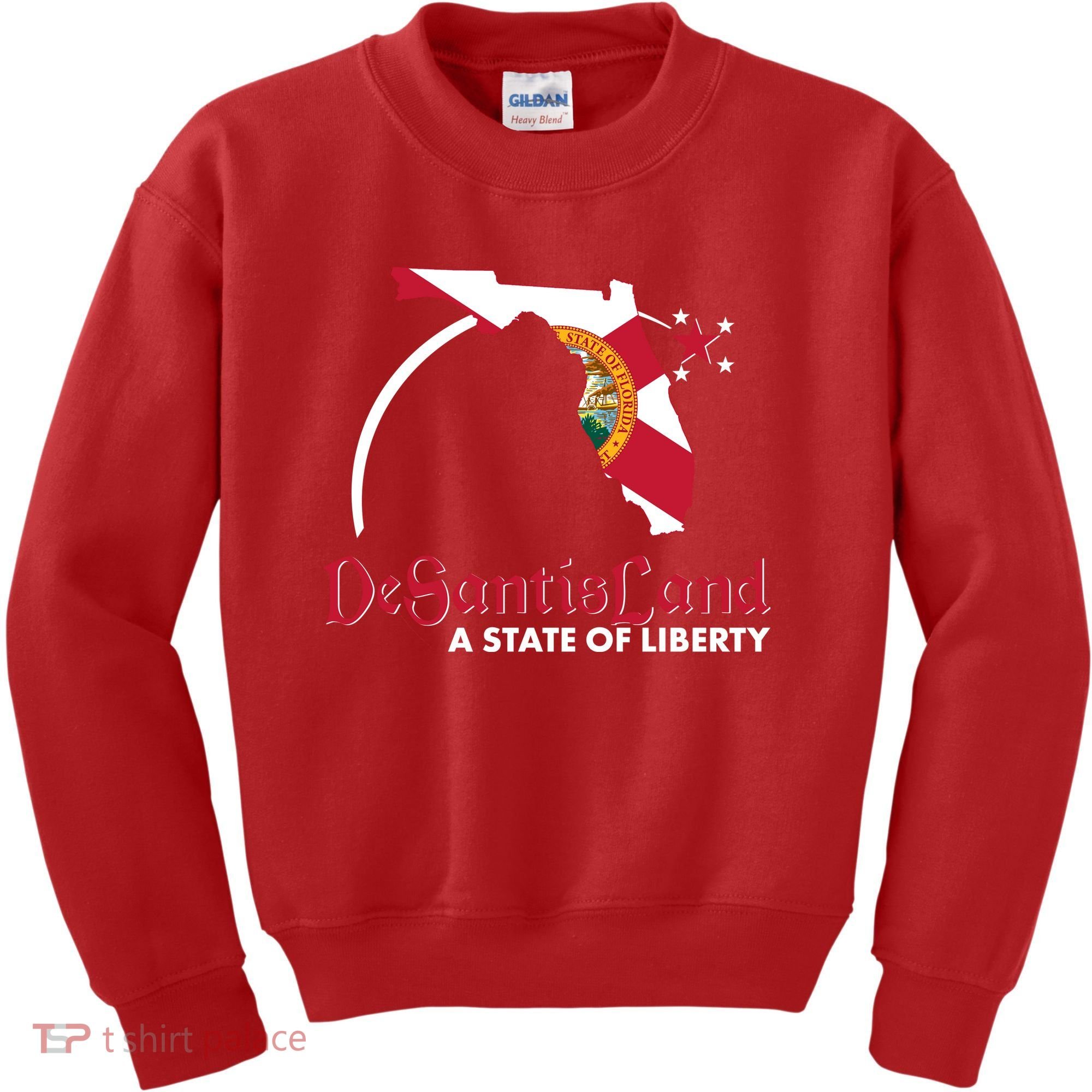 Florida State DeSantisLand A State Of Liberty Kids Sweatshirt