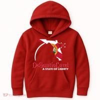 Florida State DeSantisLand A State Of Liberty Kids Hoodie thumb 0