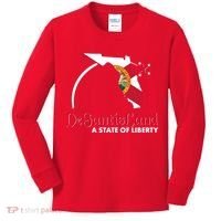 Florida State DeSantisLand A State Of Liberty Kids Long Sleeve Shirt thumb 0