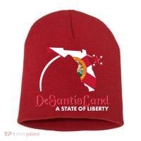 Florida State DeSantisLand A State Of Liberty Short Acrylic Beanie thumb 0