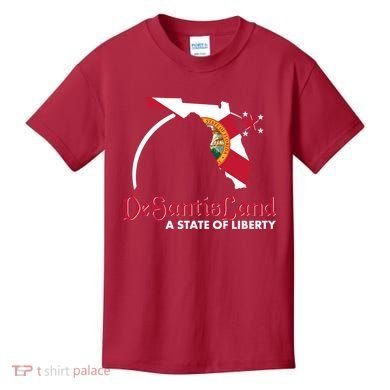 Florida State DeSantisLand A State Of Liberty Kids T-Shirt