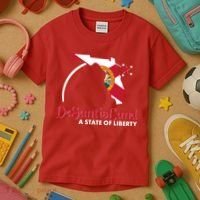 Florida State DeSantisLand A State Of Liberty Kids T-Shirt thumb 3