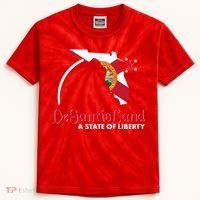 Florida State DeSantisLand A State Of Liberty Kids Tie-Dye T-Shirt thumb 0