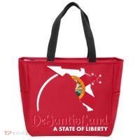 Florida State DeSantisLand A State Of Liberty Tote Bag thumb 0