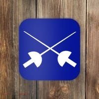 Fencing Saber Epee Fence Gift Coaster thumb 0