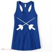 Fencing Saber Epee Fence Gift Women's Tank Top thumb 0