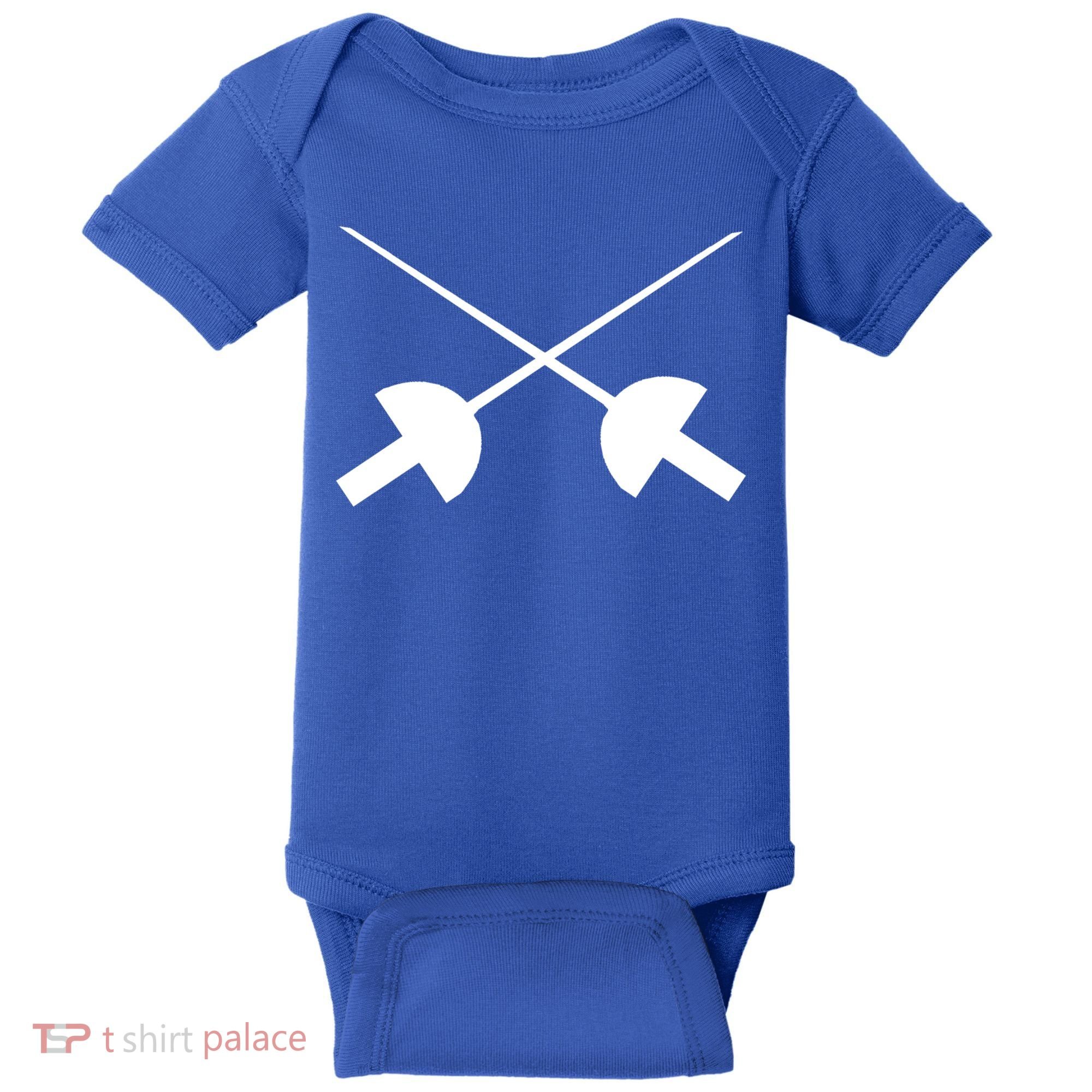 Fencing Saber Epee Fence Gift Baby Bodysuit