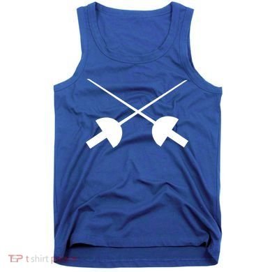 Fencing Saber Epee Fence Gift Tank Top