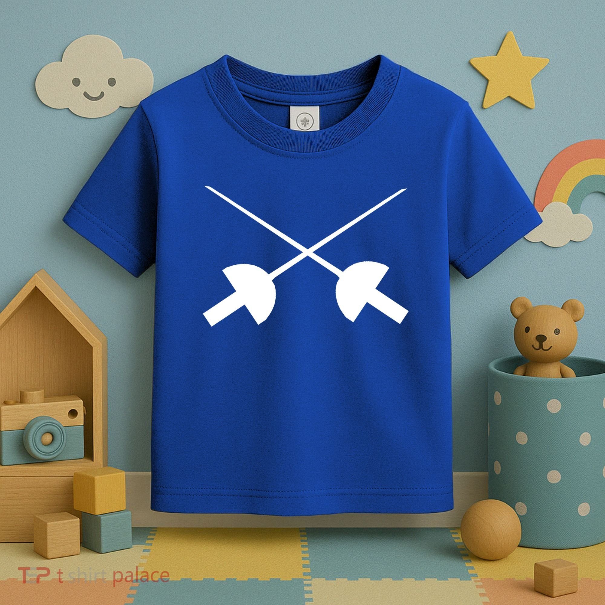Fencing Saber Epee Fence Gift Toddler T-Shirt