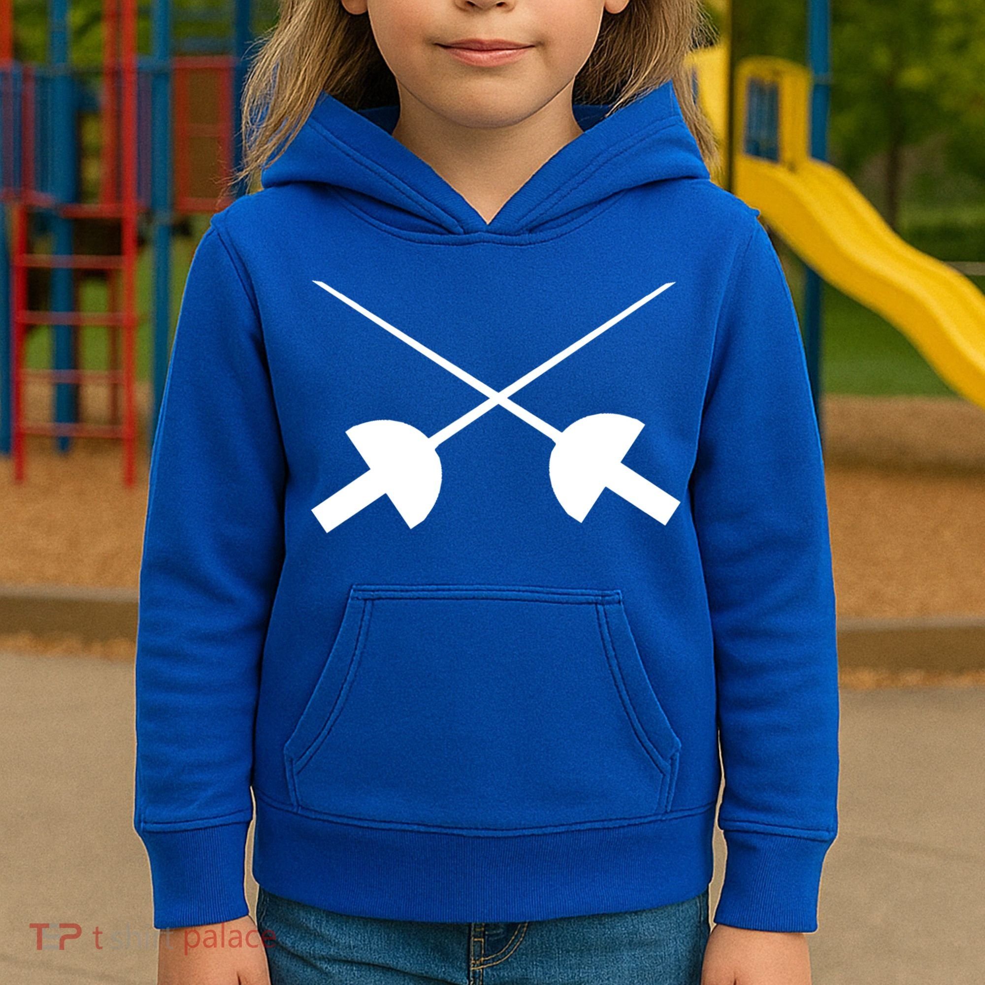 Fencing Saber Epee Fence Gift Kids Hoodie