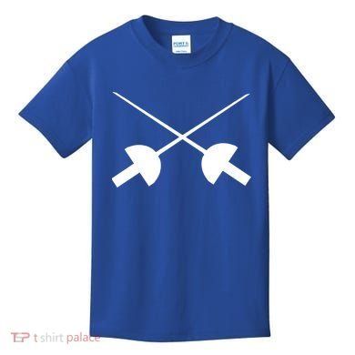 Fencing Saber Epee Fence Gift Kids T-Shirt