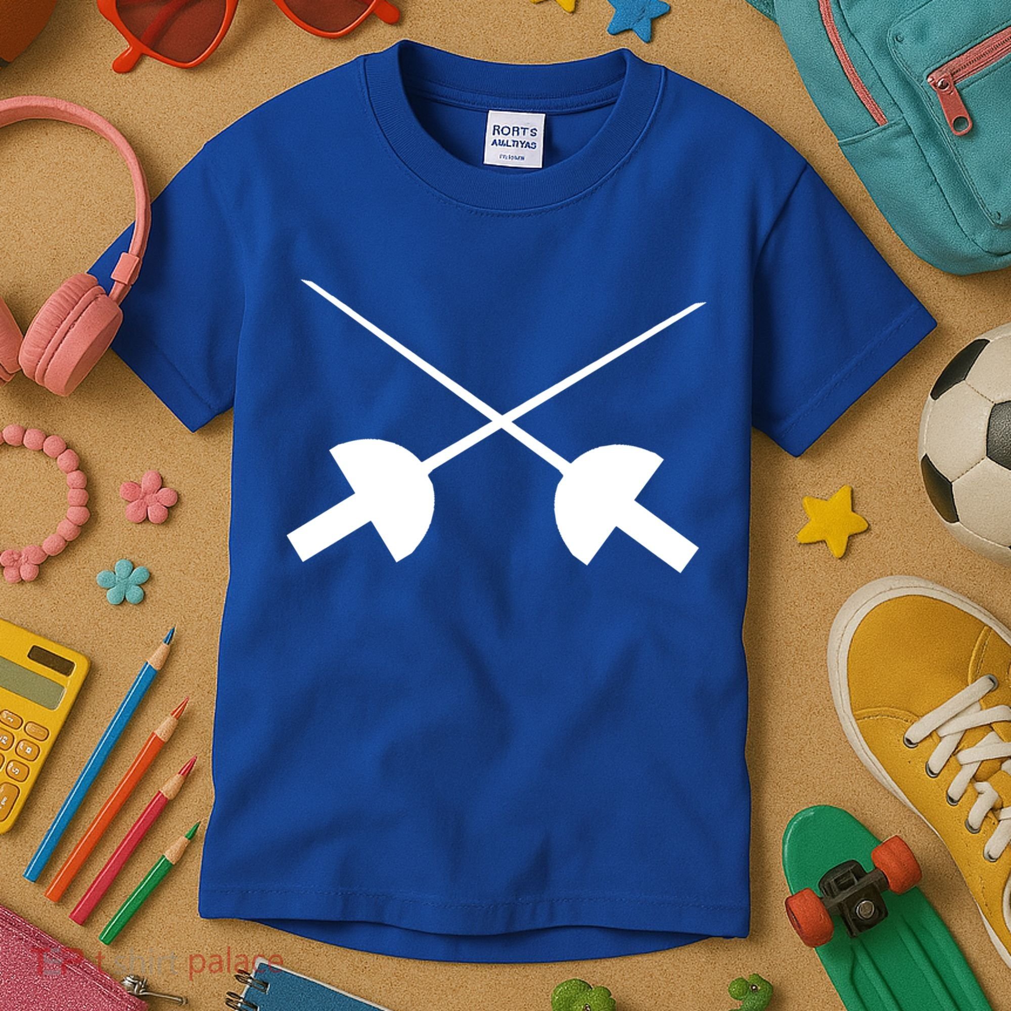 Fencing Saber Epee Fence Gift Kids T-Shirt