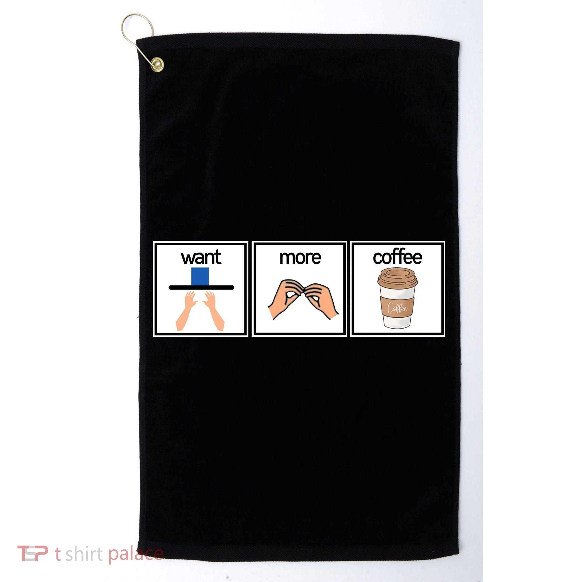 Funny Special Education Teacher Want More Coffee Golf Towel