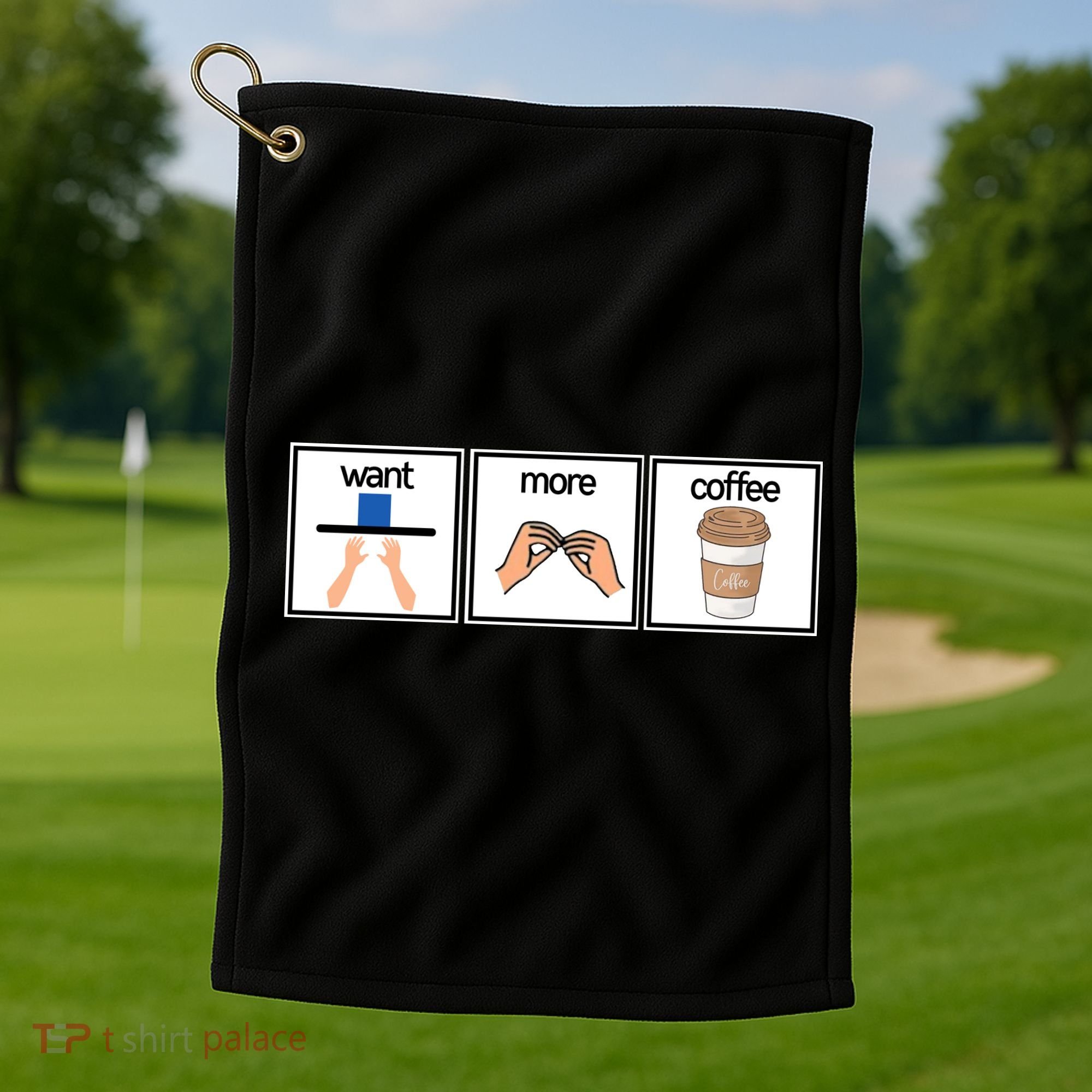 Funny Special Education Teacher Want More Coffee Golf Towel