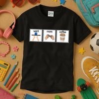 Funny Special Education Teacher Want More Coffee Kids T-Shirt thumb 3