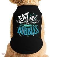 Funny Swimming Eat My Bubbles Swim Swimmer Doggie Tank thumb 0