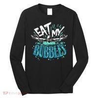 Funny Swimming Eat My Bubbles Swim Swimmer Long Sleeve Shirt thumb 0