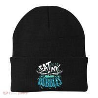 Funny Swimming Eat My Bubbles Swim Swimmer Beanie thumb 0