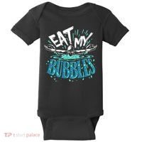 Funny Swimming Eat My Bubbles Swim Swimmer Baby Bodysuit thumb 0