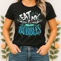 Funny Swimming Eat My Bubbles Swim Swimmer Women's T-Shirt thumb 2