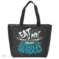 Funny Swimming Eat My Bubbles Swim Swimmer Tote Bag thumb 0