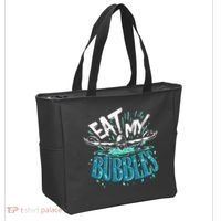 Funny Swimming Eat My Bubbles Swim Swimmer Tote Bag thumb 2