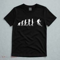 Funny Skiing Evolution Gift For Skiers T-Shirt thumb 5
