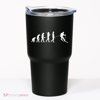 Funny Skiing Evolution Gift For Skiers Tumbler