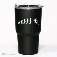 Funny Skiing Evolution Gift For Skiers Tumbler thumb 0