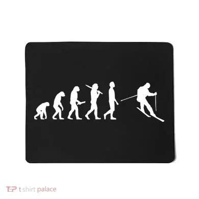 Funny Skiing Evolution Gift For Skiers Mousepad