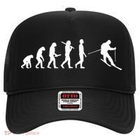 Funny Skiing Evolution Gift For Skiers Hat thumb 0