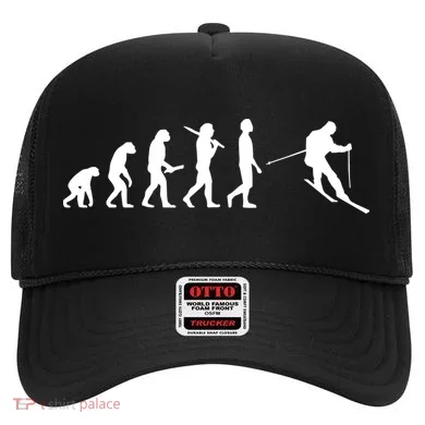 Funny Skiing Evolution Gift For Skiers Hat
