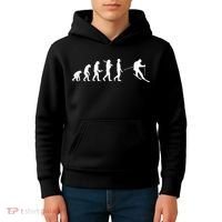 Funny Skiing Evolution Gift For Skiers Kids Hoodie thumb 4