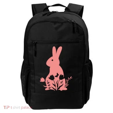 Floral Spring Easter Bunny Backpack